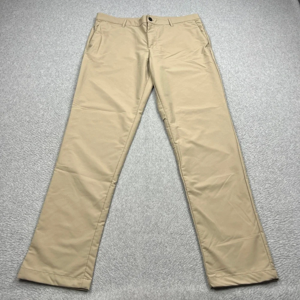 Banana Republic Pants Mens 36x34 Tan Straight Leg Stretch Tech Flat Front Chino